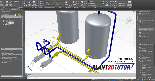 มือใหม่หัดเขียน AutoCAD Plant 3D
